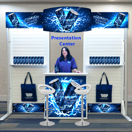 slat wall trade show presentation booth