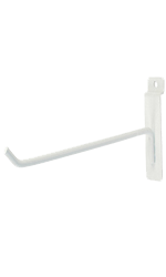 slat wall hook white silver