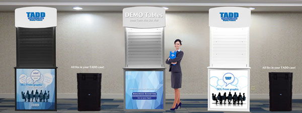 demostration tables with SEG graphic fronts