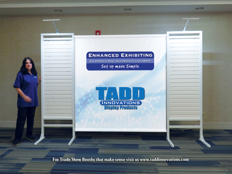 slat wall trade show booth low cost