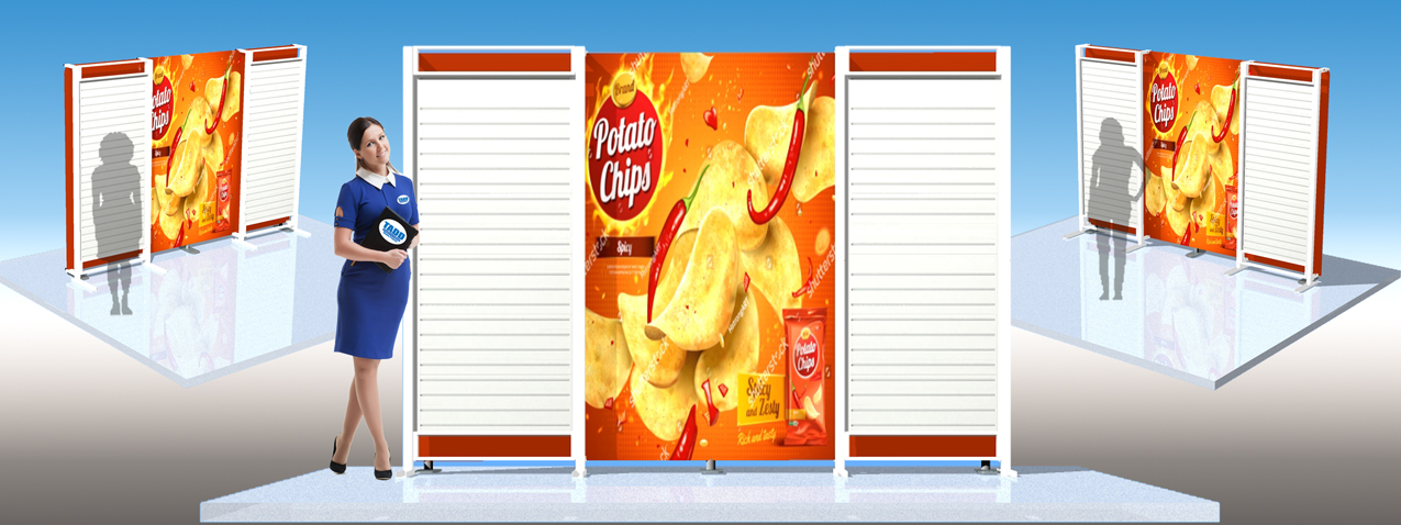 slat wall trade show displays for events and exhibition shows