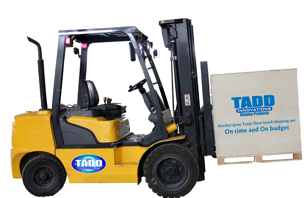 fork lift for trade shows