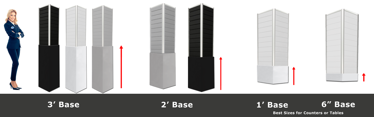 Slat Wall mini tower with base