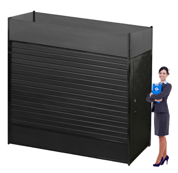 slat wall tower with door access