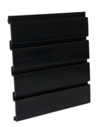 Black Slat wall PVC panels