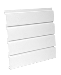 white slat wall PVC panels