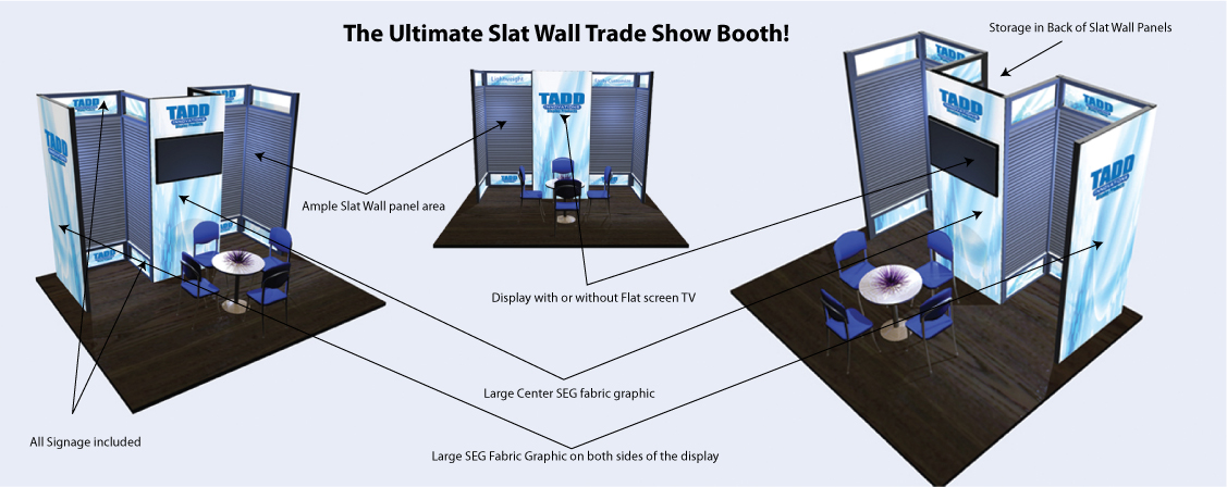Best slat wall trade show booth