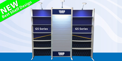 GS series slat wall and shelves