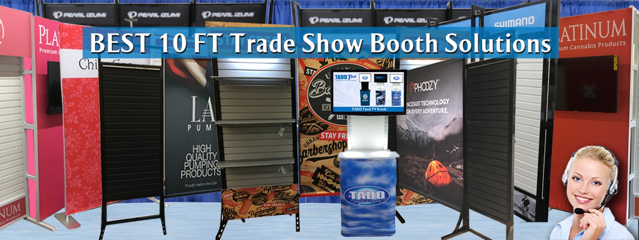 Many great low cost 10 ft  Trade Show booths to choose