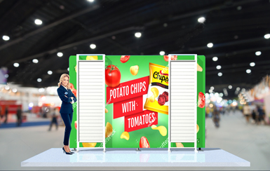 convention slat wall display